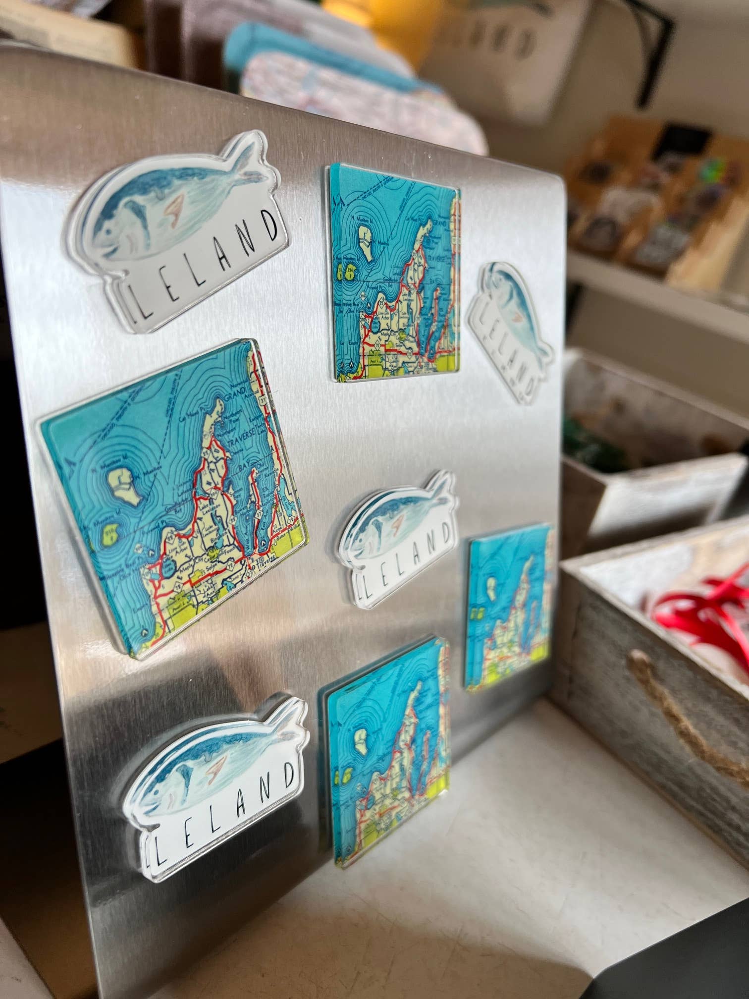 Daisy Mae Designs - Wholesale Magnet - Custom Acrylic Map Magnet Personalize with any Town1