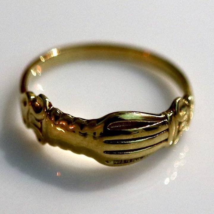 Anello rinascimentale con lancette chiuse - Ottone per la vendita all'ingrosso da parte di BoneNE, LLC