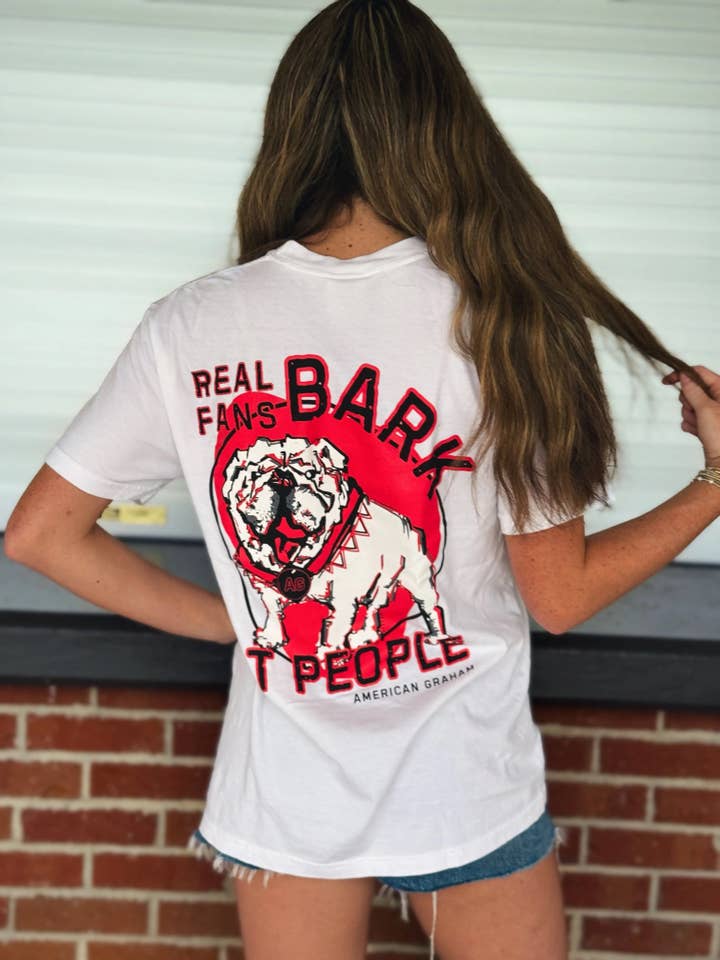 American Graham Apparel - Wholesale Screen Printed T-Shirt - Unisex - Real Fans BARK At People Graphic T-Shirt - American Graham Apparel