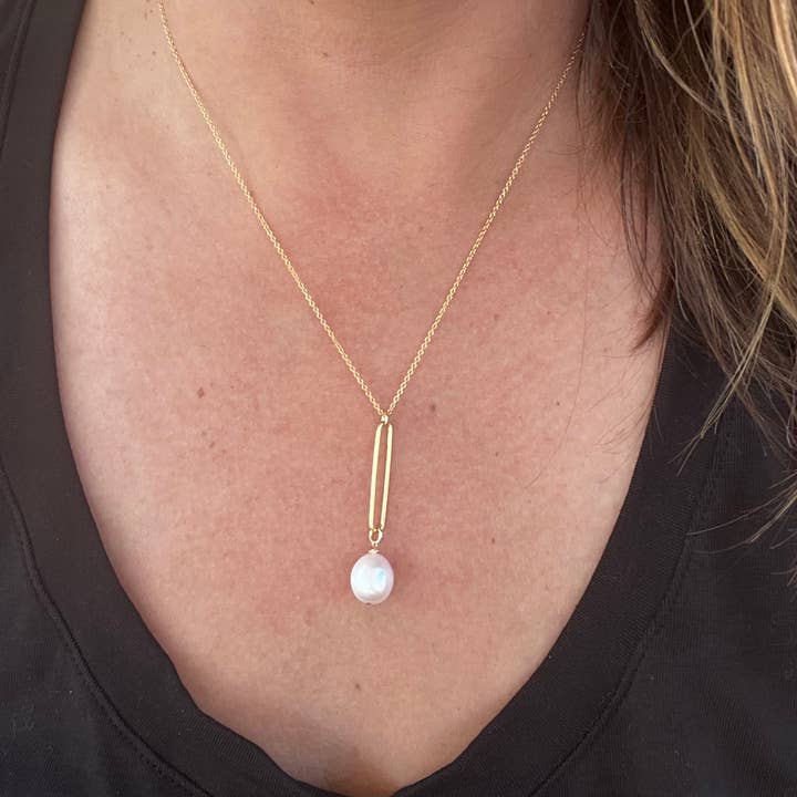 Zoetwater Pearl Link ketting voor wholesale door mercer & jayne