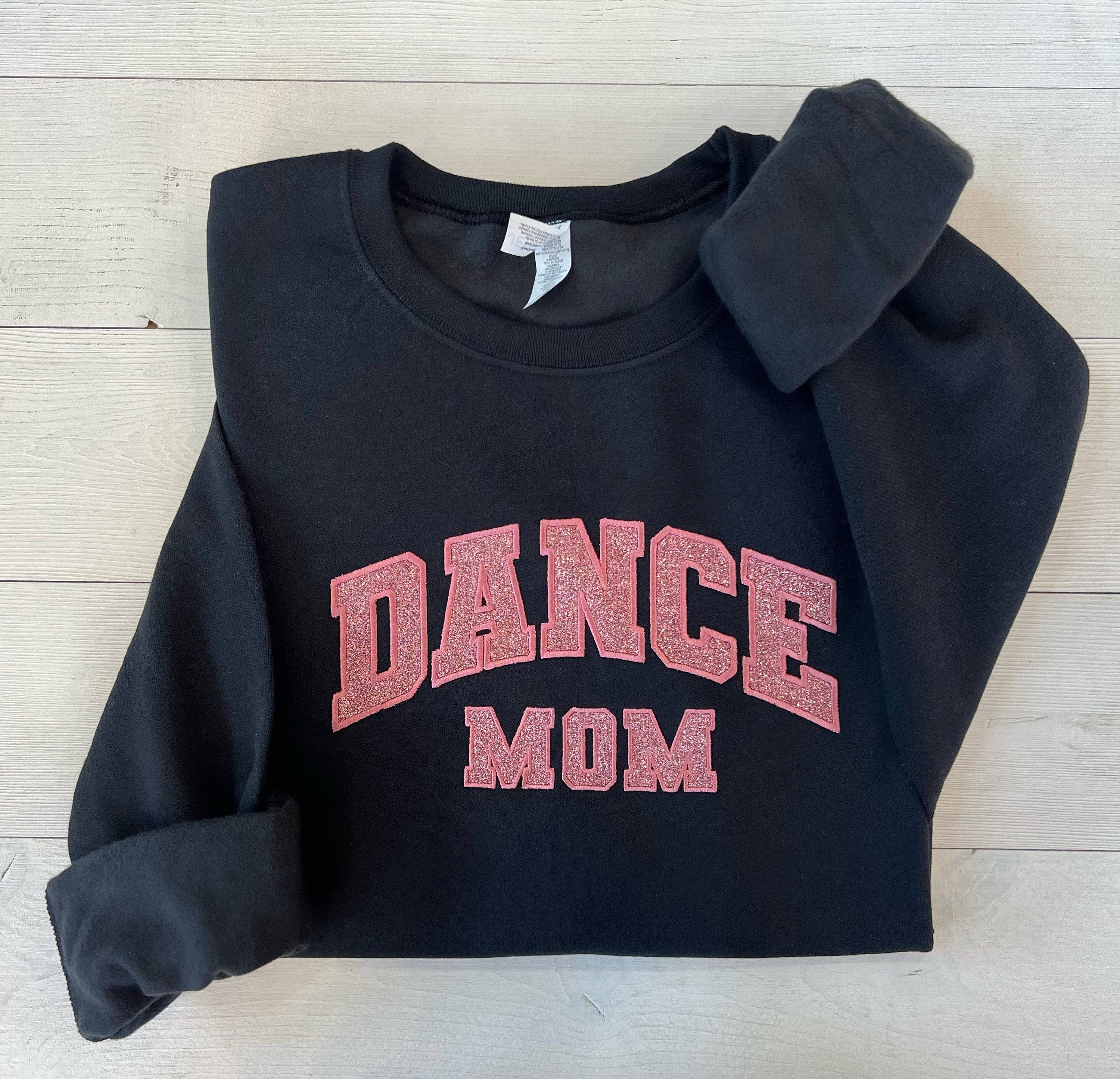 Up2ournecksinfabric - Wholesale Sweatshirt - Women's - Glitter Applique Embroidered Dance Mom Sweatshirt5