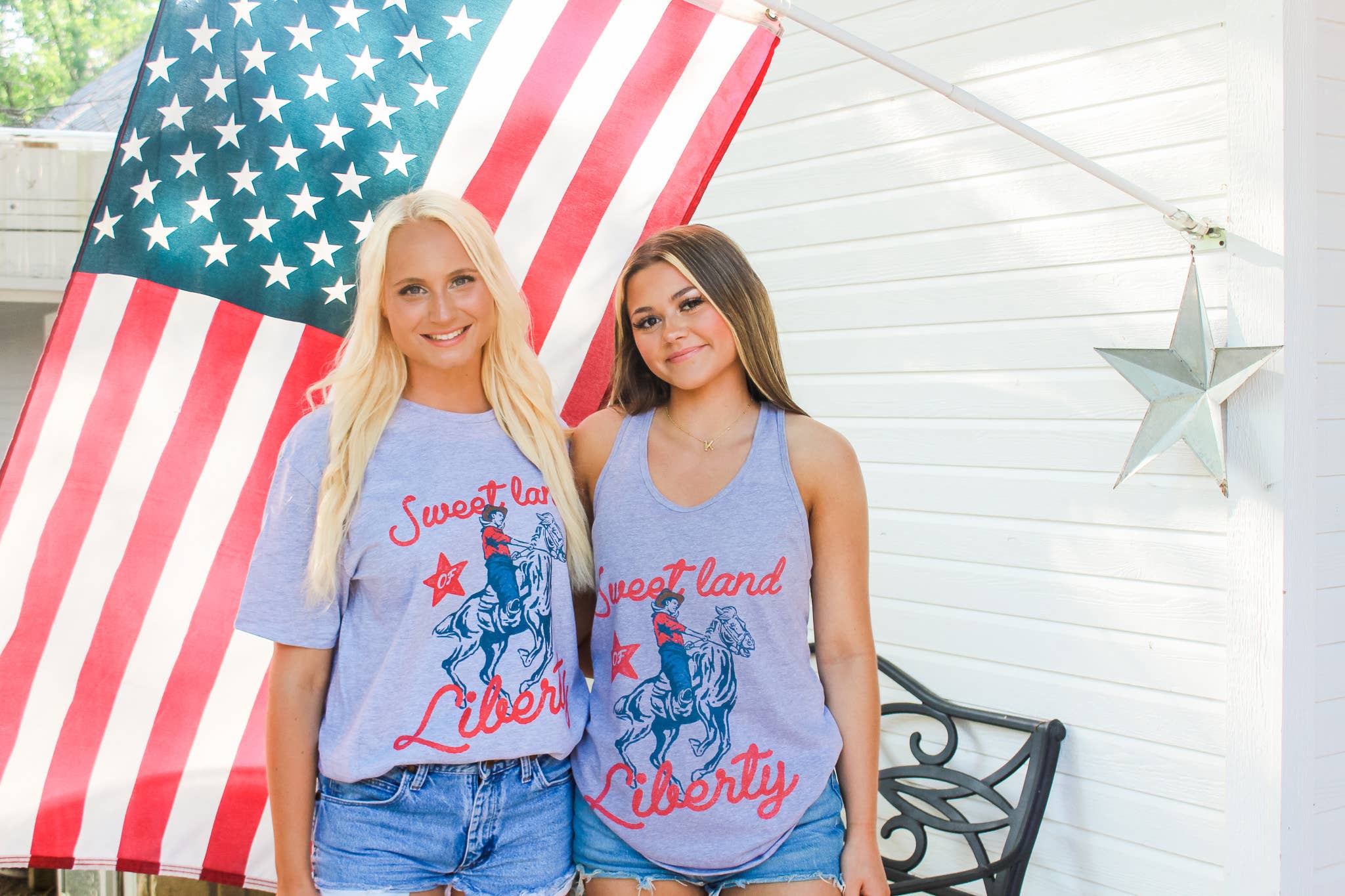 Spirit+Tribe - Wholesale T-Shirt (Graphic) - Women's - Sweet Land of Liberty Tee2