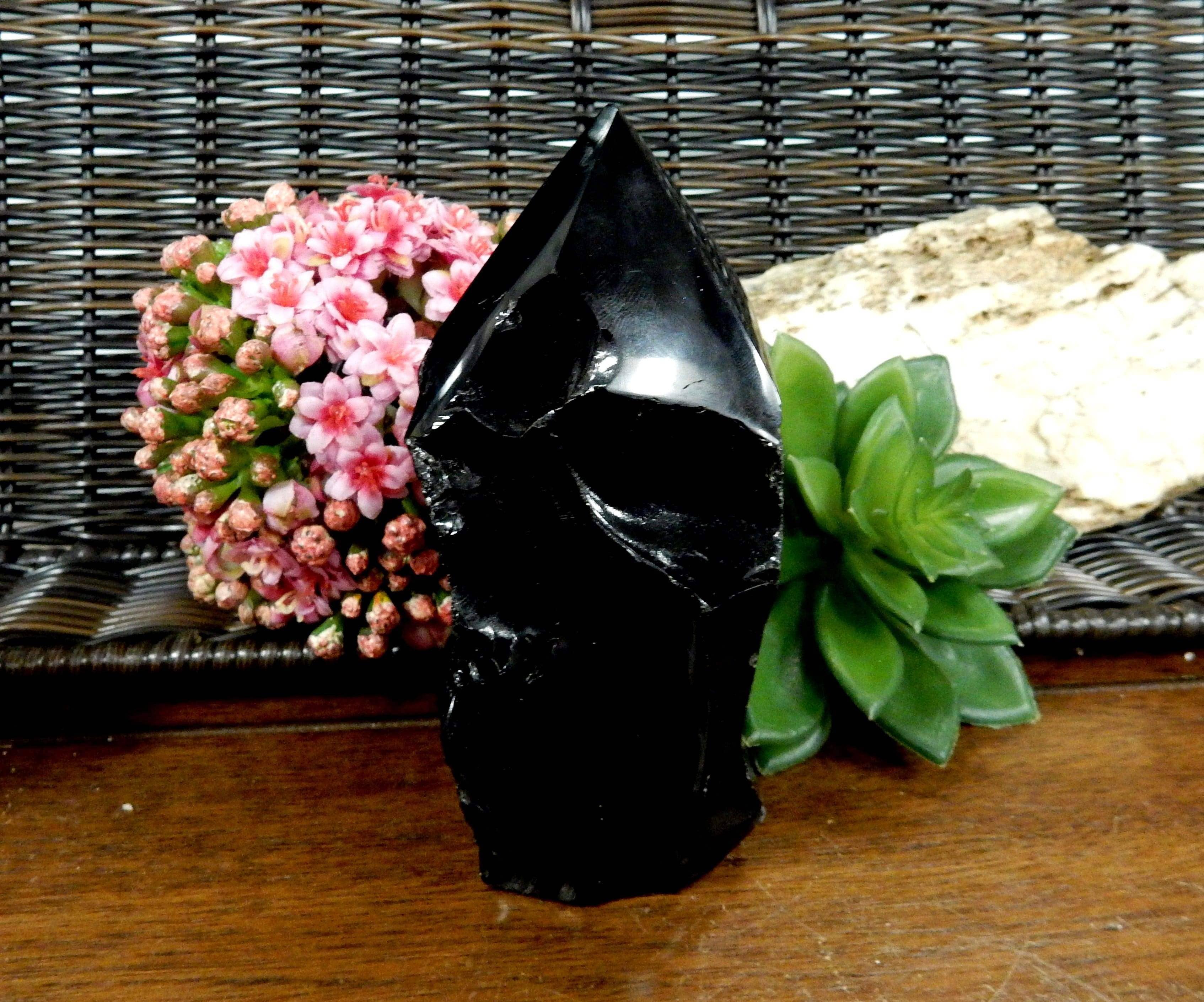 Rock Paradise - Wholesale Spiritual Stone/Crystal - Crystal Black Obsidian Semi Polished Points By Weight14