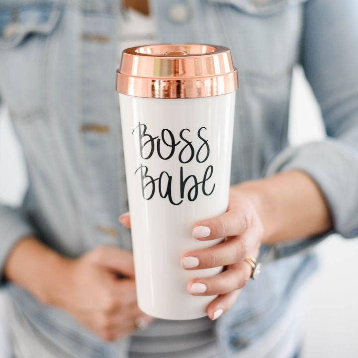 Boss Babe Travel Mug for wholesale by Milky Chic