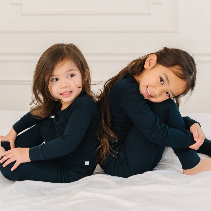 Dreamland Baby – wholesale Pyjamasset - Barn – Bambupyjamas för småbarn/barn - Midnight Black