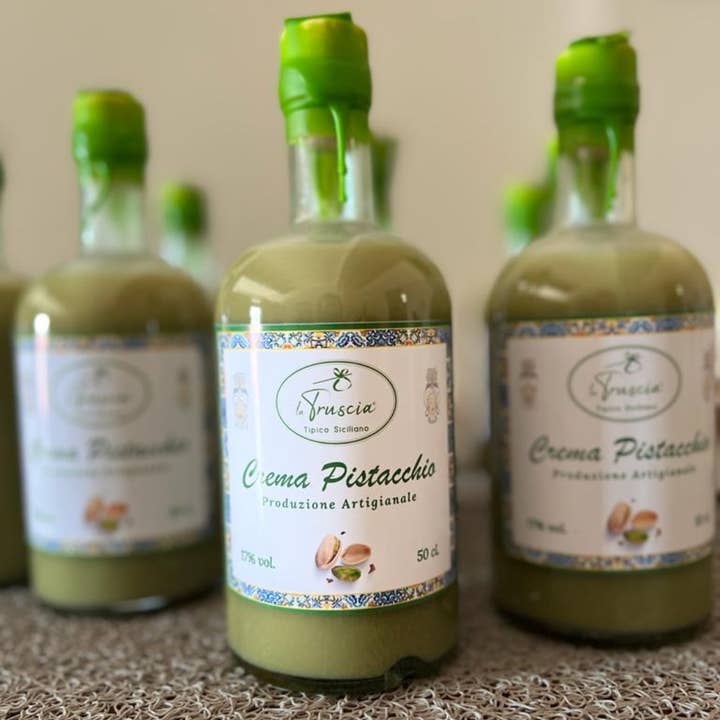 La Truscia Tipico Siciliano – Engroshandel Nøddesmør – FLØDELIKØR MED PISTACIE