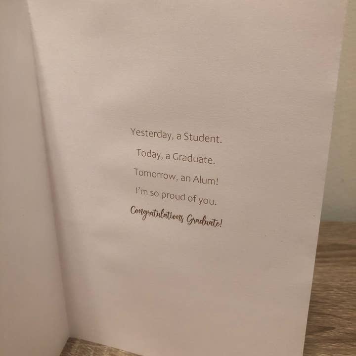 D. Johnson & Co Greetings - Wholesale Graduation Card - Graduate Silhouette Graduation Card1