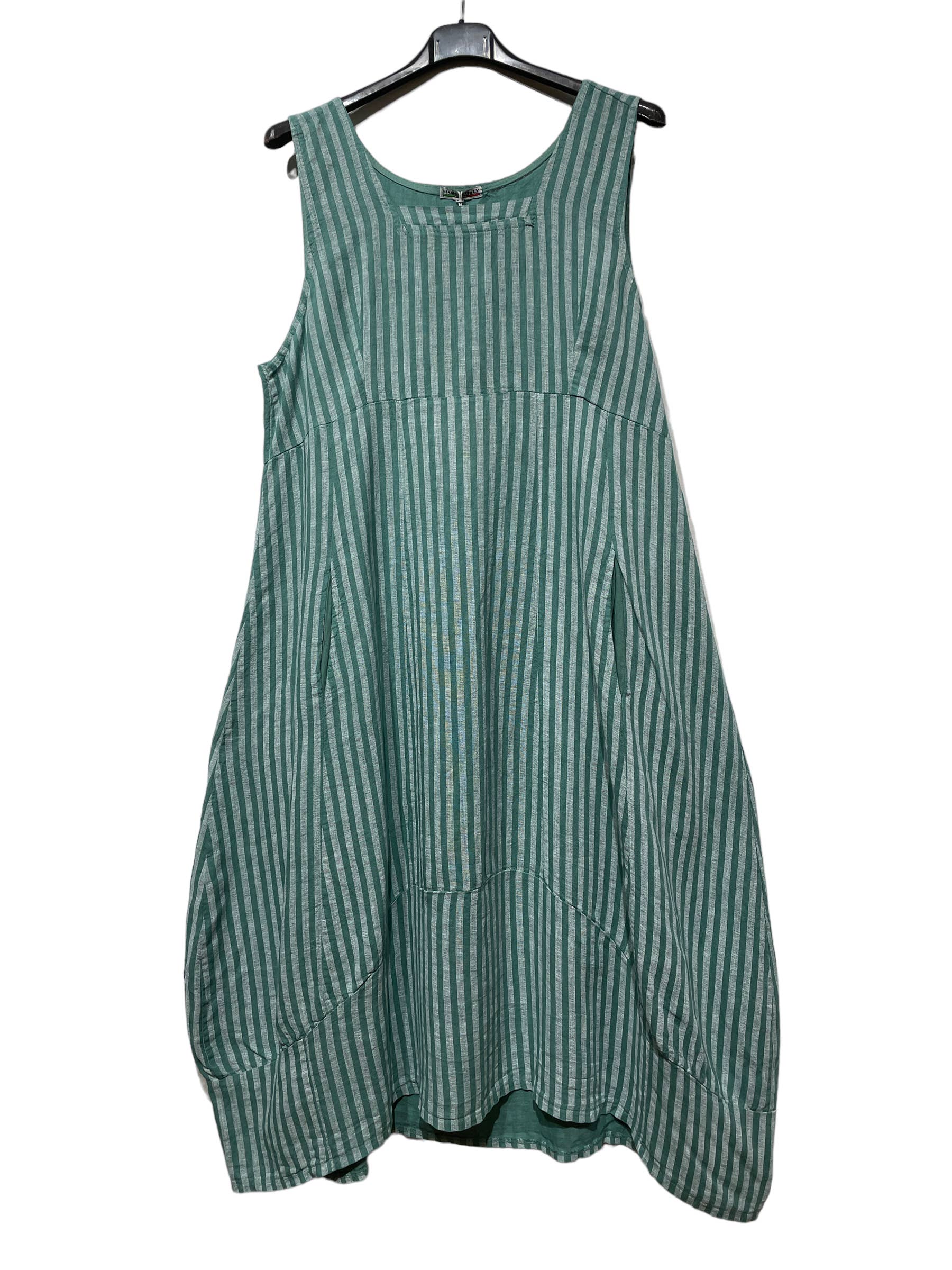 LINEN & COTTON HOUSE - Wholesale Dress - Women's - ROBE EN LIN 322 8119 RAYÉE PRINTEMPS ÉTÉ VÊTEMENTS47