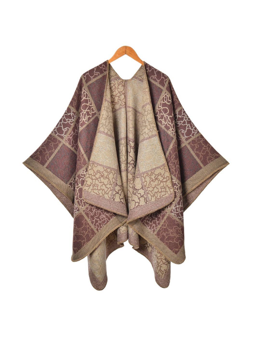 Funkyrel® Atzbranding Limited - Wholesale Scarf - Women's - Scarvii - Large Size Line Plaid Scarf Shawl4