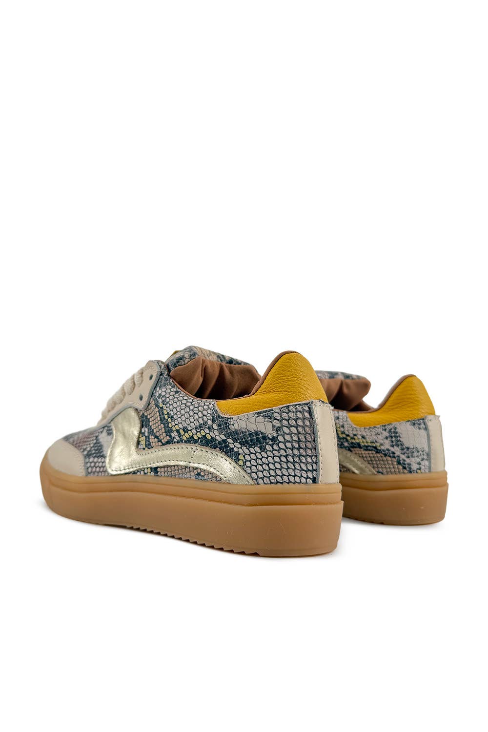 PMK SHOES - Vente Baskets tendance – femme - Novalis - Sable - Baskets en cuir de vache fait main9