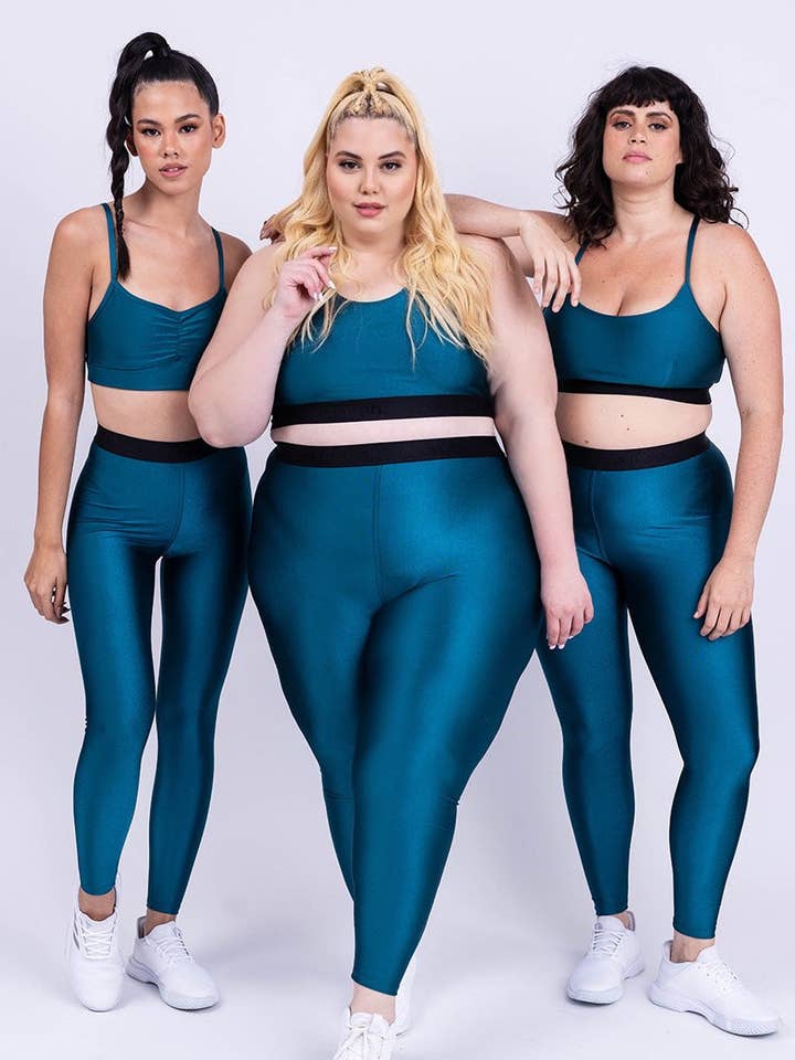 raven - Wholesale Athletic Top - Women's - טייץ חגורה ירוק עמוק של השמחות0