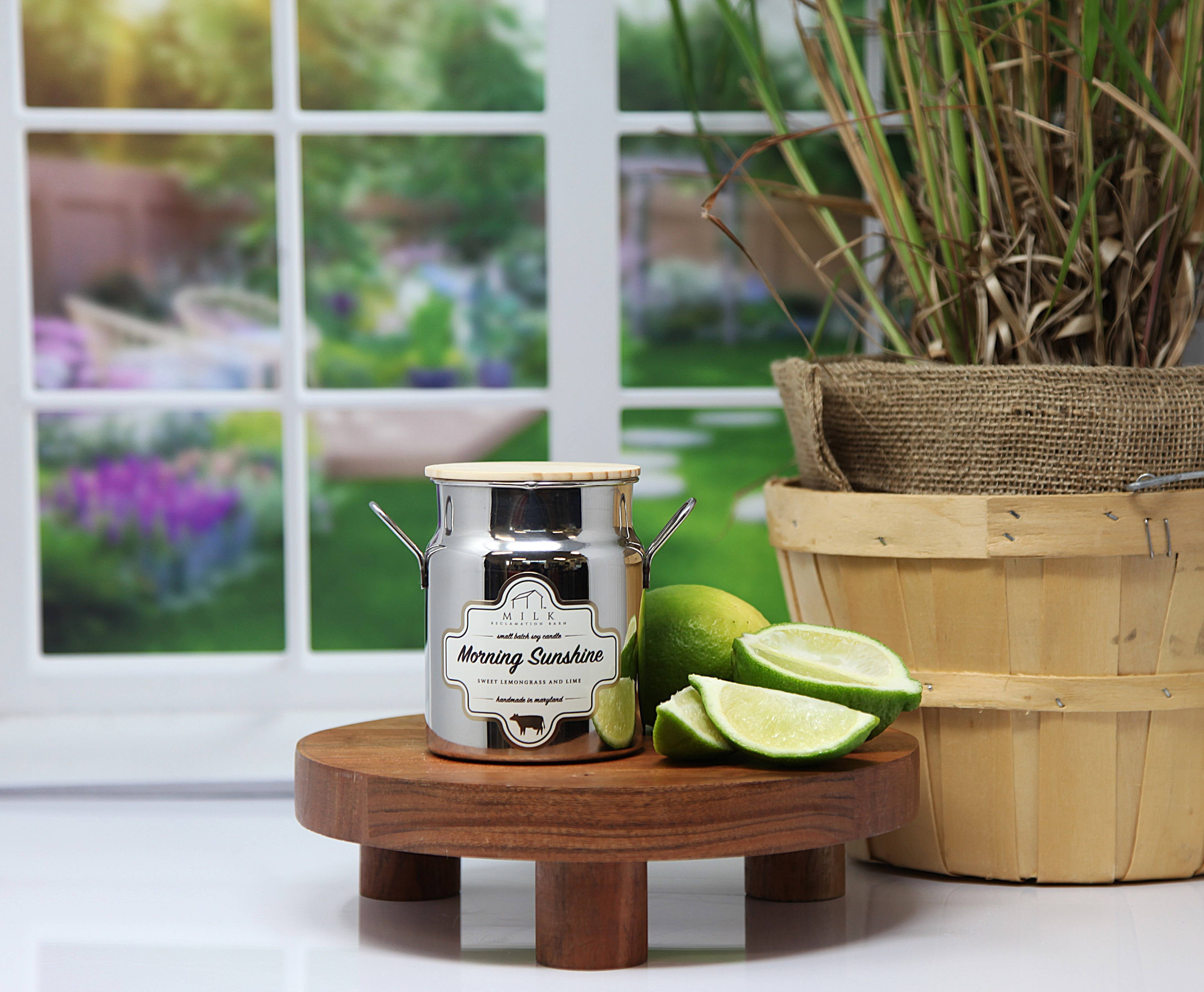 Milk Reclamation Barn - Wholesale Jar/Filled Candle - Stainless Milk Churn Candle - 12.5 oz30