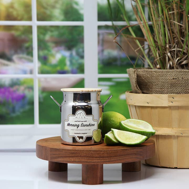 Milk Reclamation Barn - Wholesale Jar/Filled Candle - Stainless Milk Churn Candle - 12.5 oz30