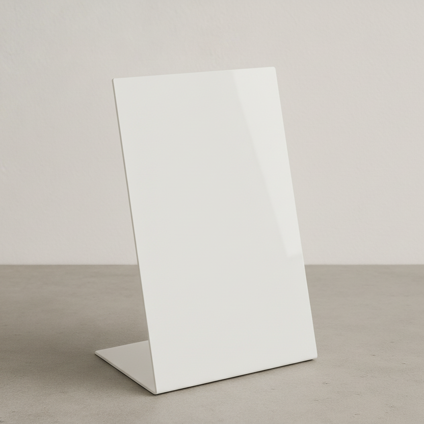 Signs and Mirrors – wholesale Desk riser – #028 - Opaque Acrylic Table Top Stand2