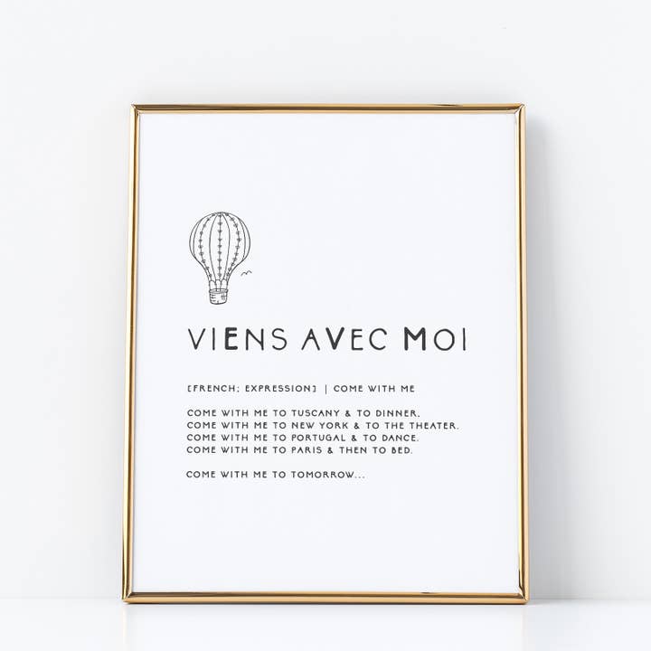 LILOU - Wholesale Art Print - Viens Avec Moi | Art Print