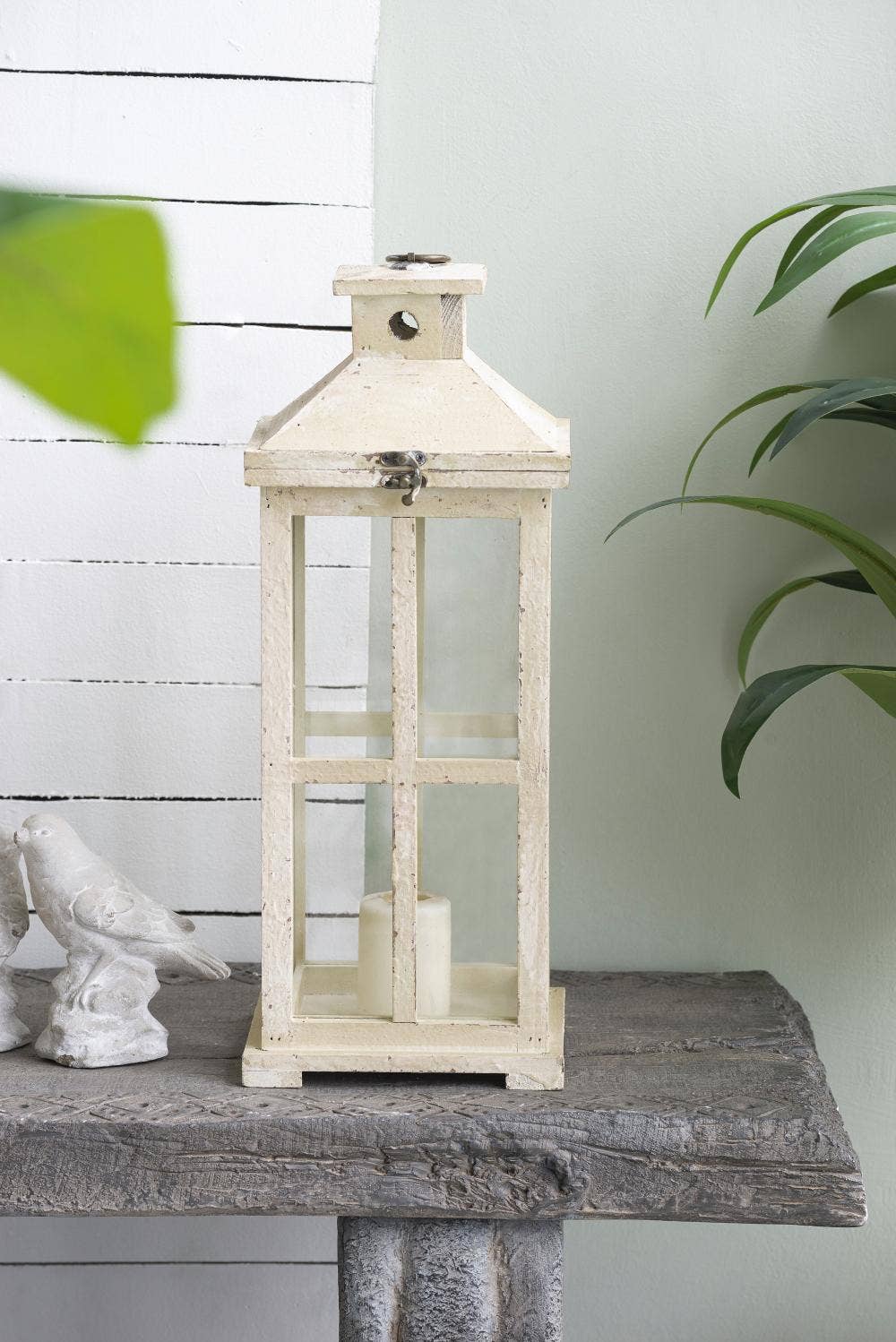A&B Home Group Inc. – wholesale Lantern – S/2 Fir Wood Serenity Glow Lantern Set - 25"/19.5"H5