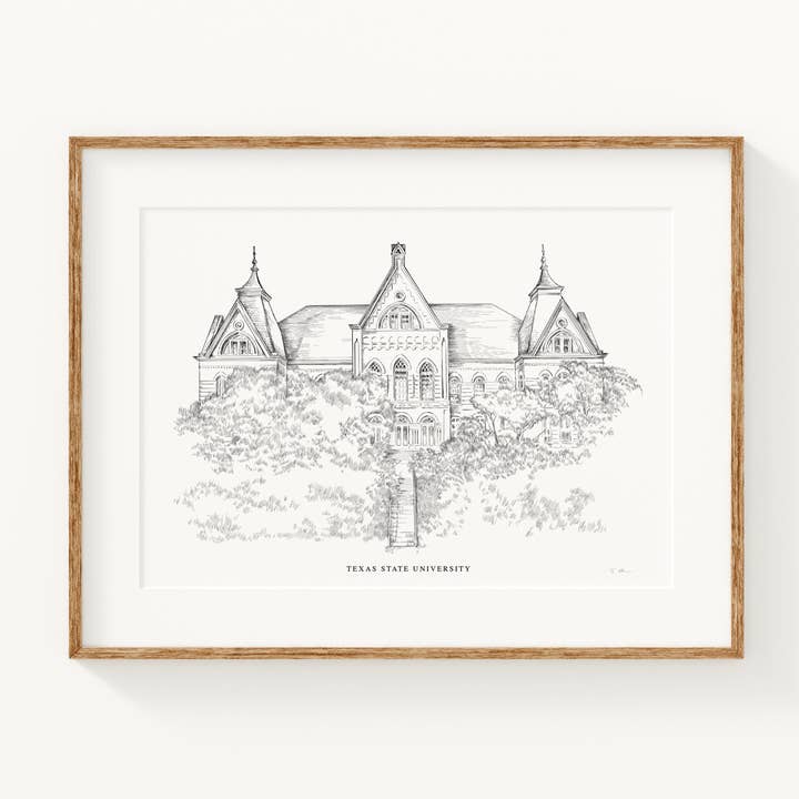 Texas State University - Fine Art Print for wholesale by ArteCart
