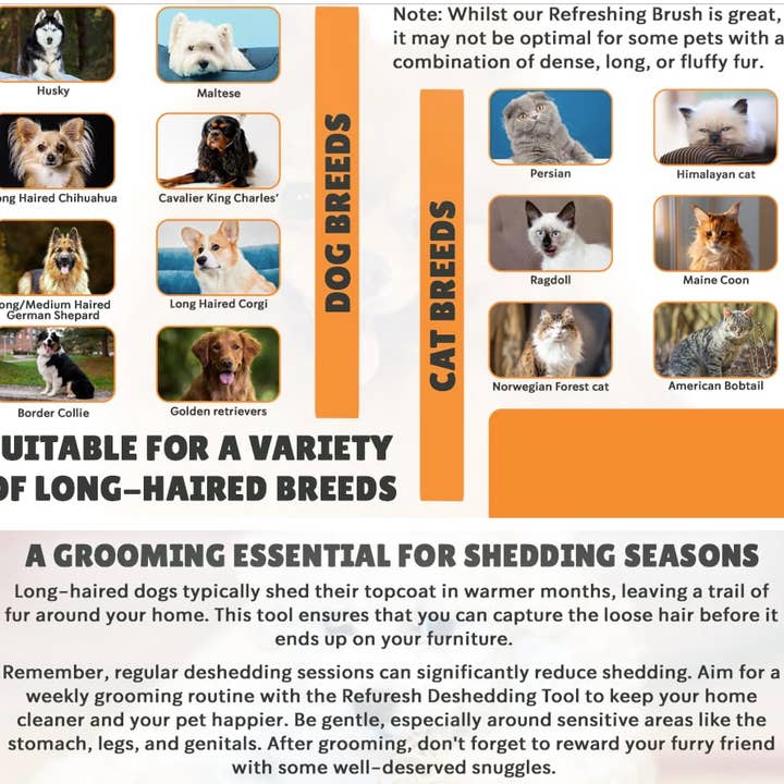 Pink (PINK) Gentle Deshedding Brush for Pets with Long Hair for wholesale on Faire8