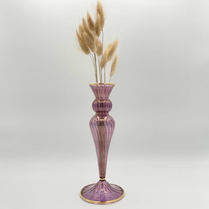 Blown Glass Vase - Cleopatra Magenta for wholesale by Dandarah