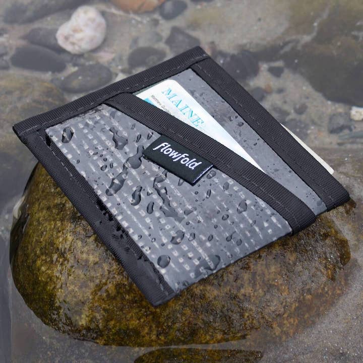 Flowfold - Wholesale Card Holder - Unisex - Recycled Sailcloth Craftsman - 3 Pocket Card Holder Wallet16