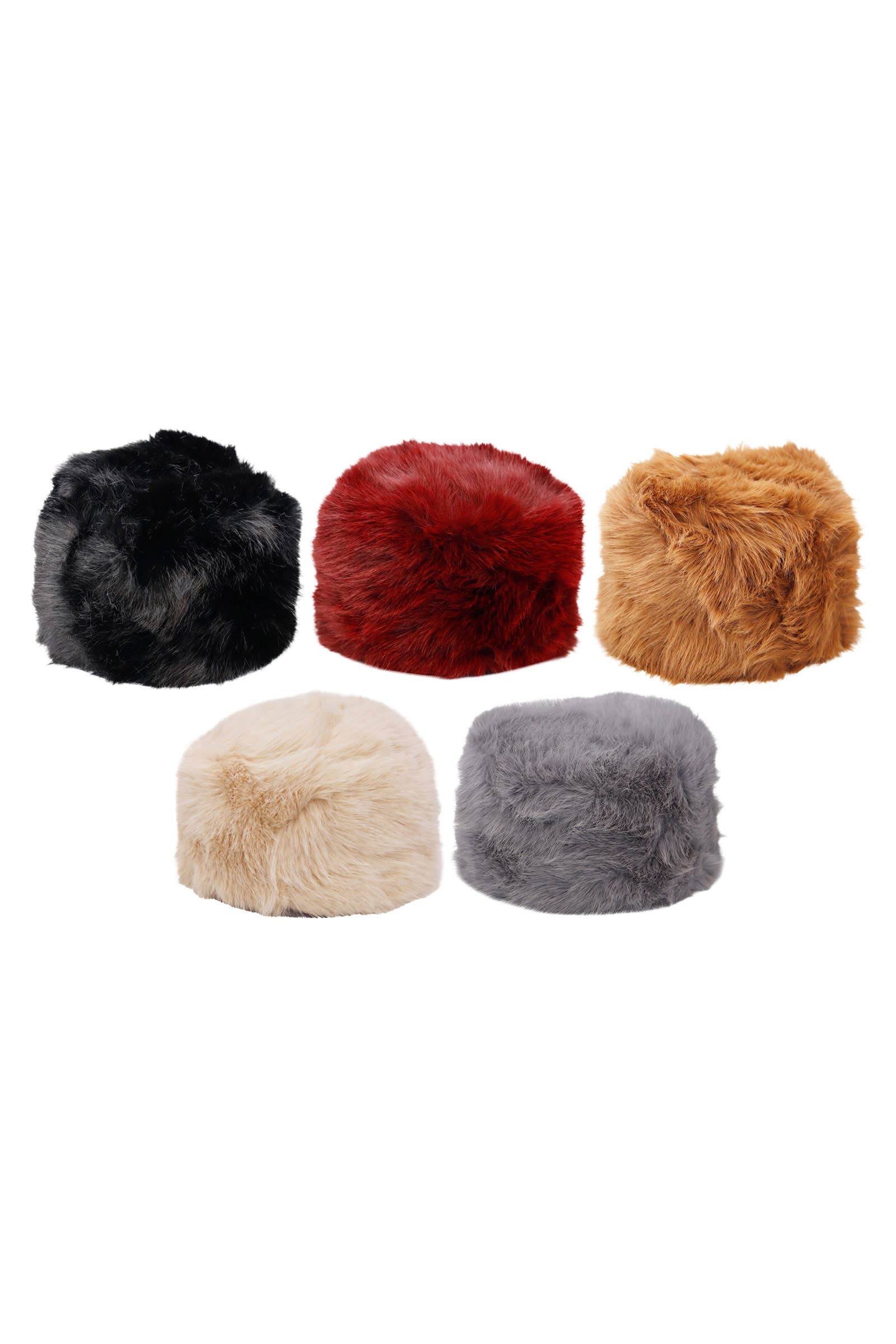 ASSORTED Soft Shaggy Faux Fur Papakha Cossack Hat for wholesale on Faire10