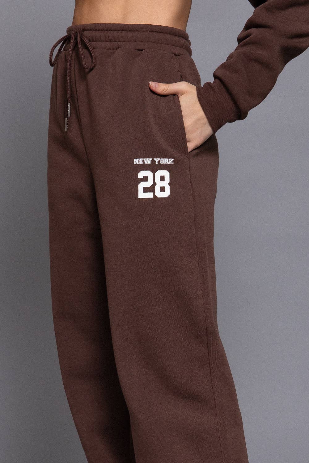 Active Basic | Active USA - Vendita all'ingrosso Pantaloni sportivi/da jogging - Donna - Pantaloni jogger in pile stampato all'interno10