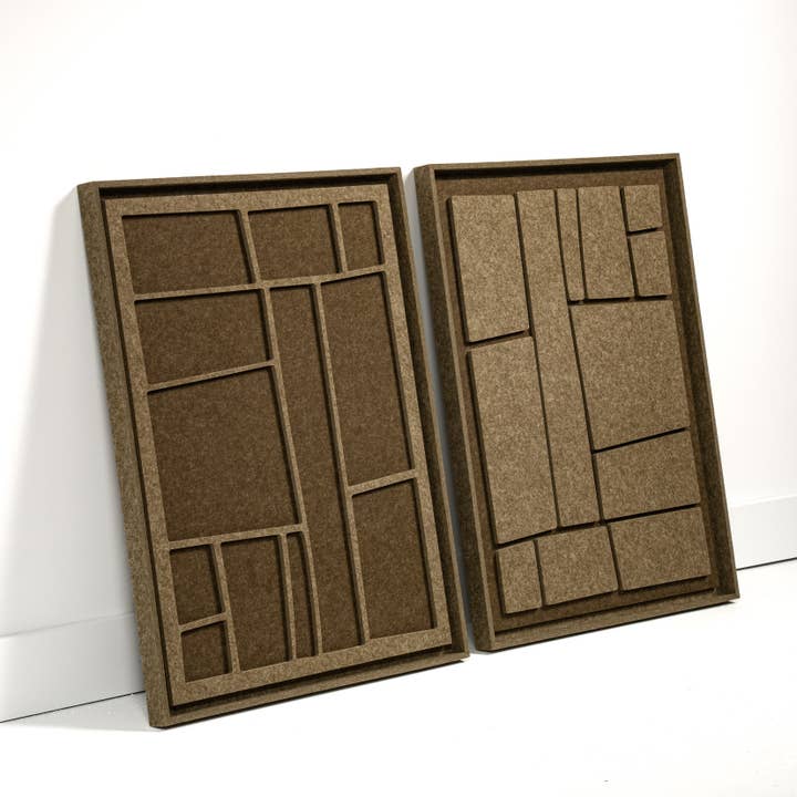 FeltArt Artura Olive Mist-grøn Størrelse M 60 x 80 cm Sæt med 2 for engroshandel hos FeltArt