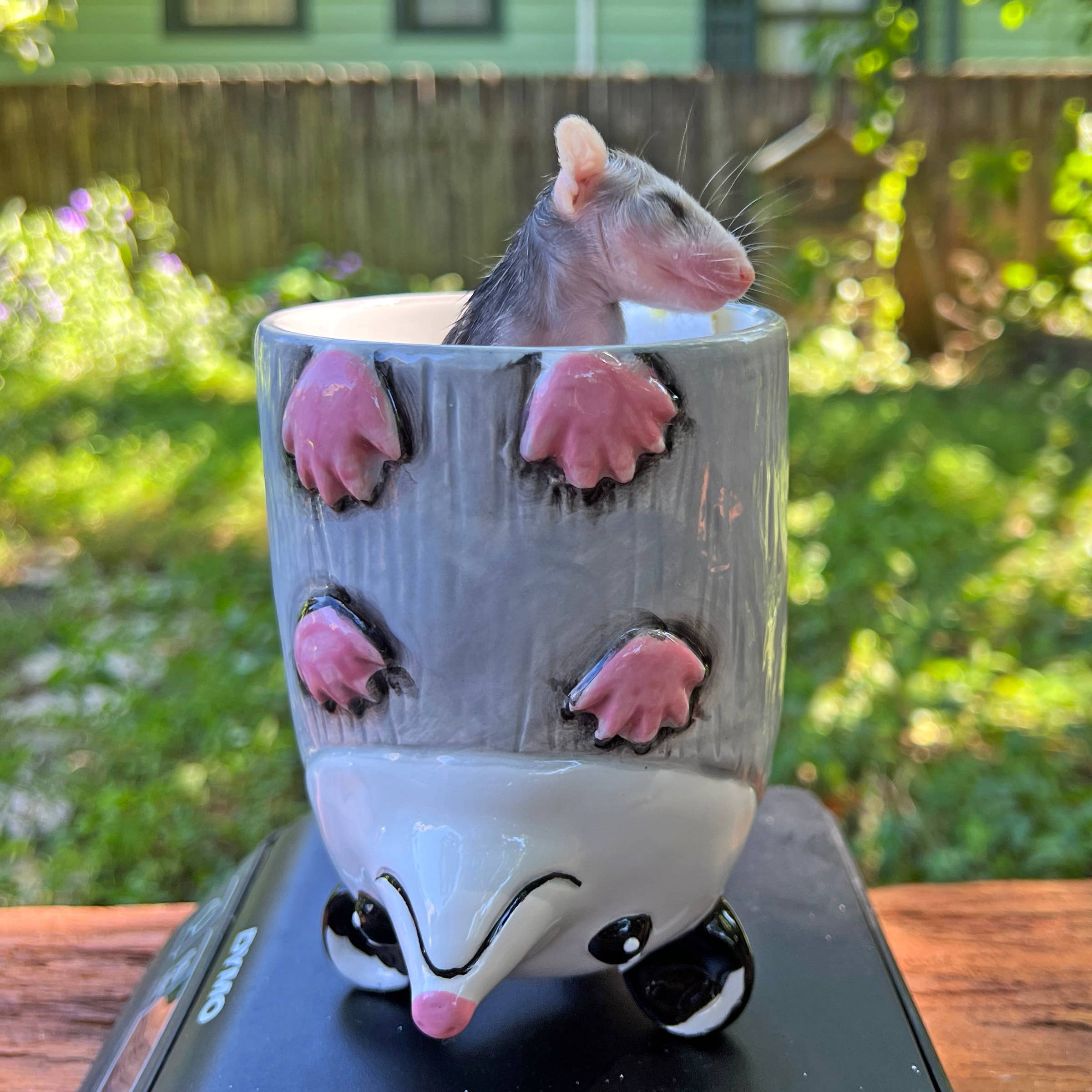 Sesame the Opossum - Wholesale Coffee Mug - Upside-Down Opossum Mug!2