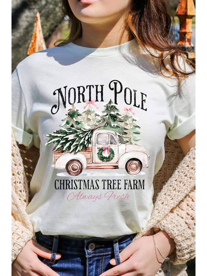 COLORBEAR - Wholesale T-Shirt (Graphic) - Women's - North Pole Christmas Graphic Tee19