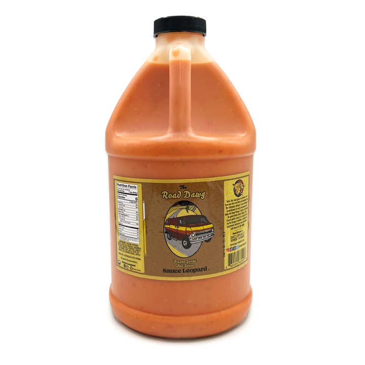 The Road Dawg - Fresno Garlic Hot Sauce 0.5 gallon for wholesale by Sauce Leopard