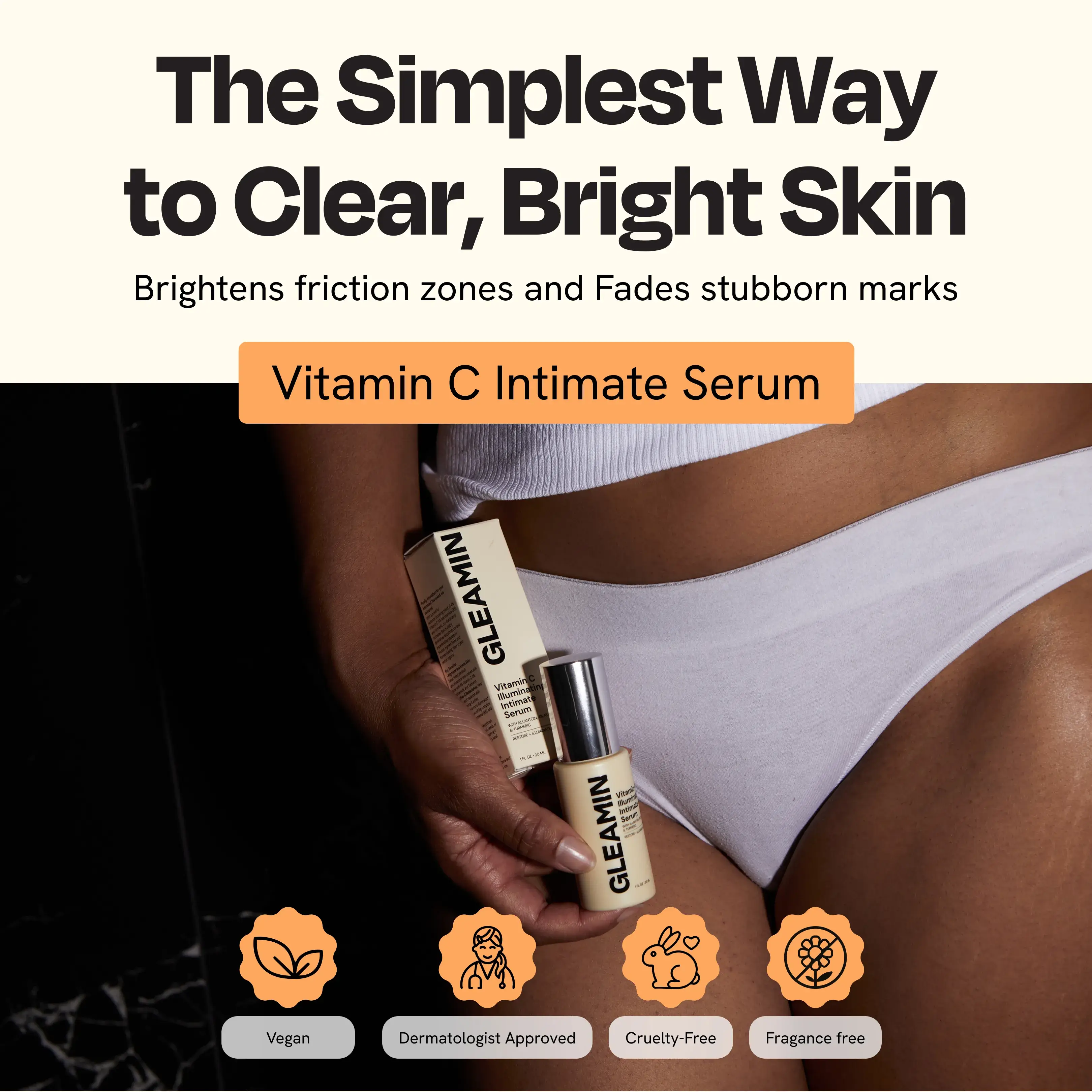 Gleamin - Wholesale Intimate Cleanser/Wipe - Illuminating Intimate Serum
14