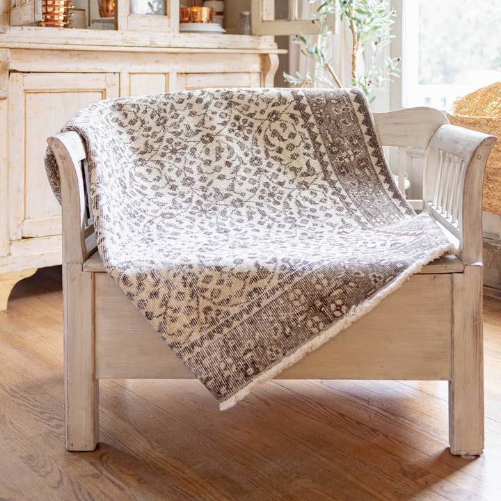 Vintage Turkish Rug – 6.7’ x 3.8’ (Cream & Brown)
for wholesale by Coppermill Kitchen LLC