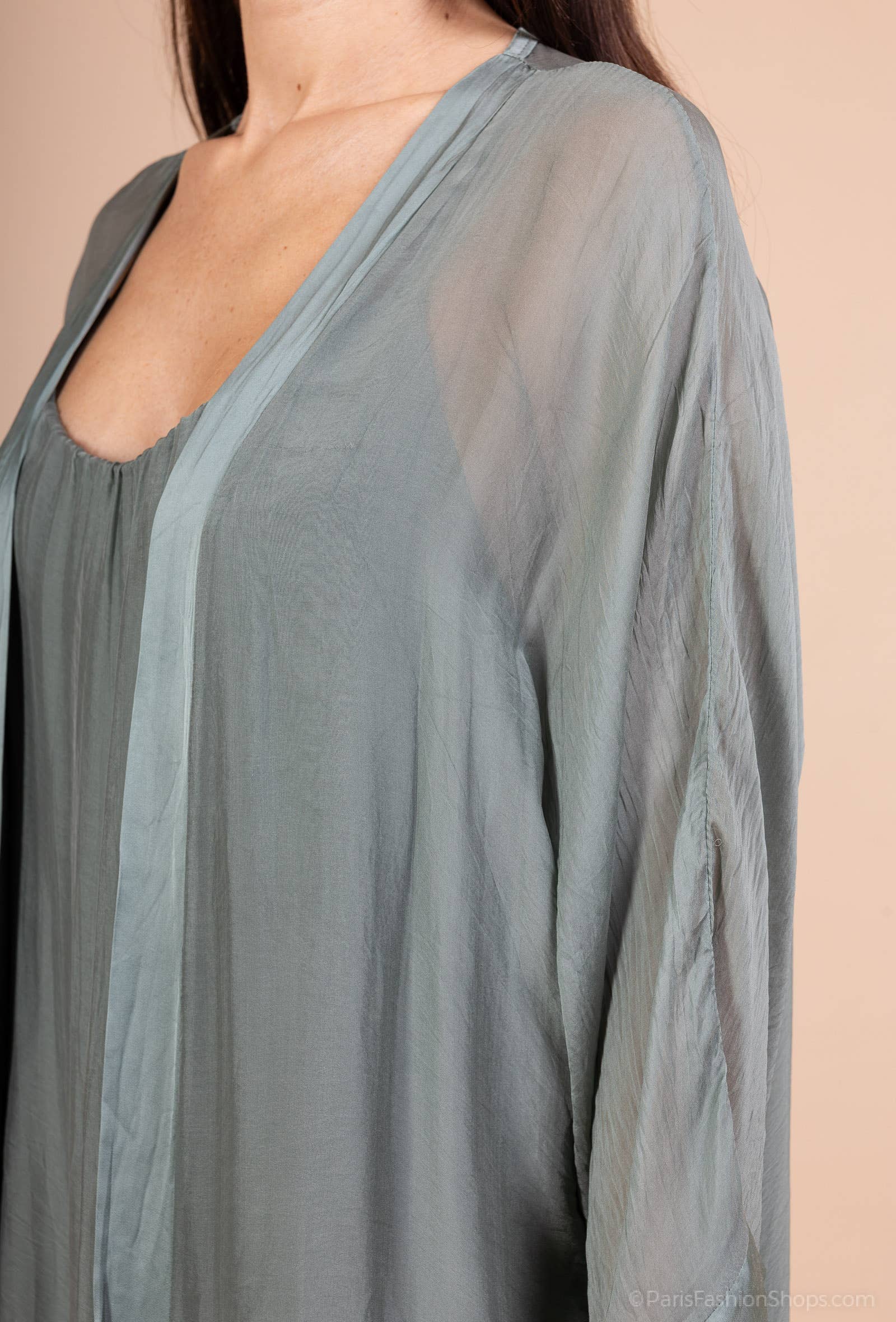 Shyloh - Wholesale Jacket - Women's - Long silk jacket 1341221