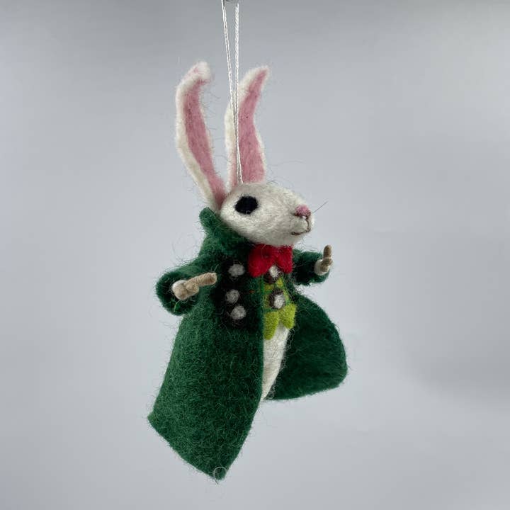 Funky Yak Ltd - Wholesale Ornament - Felt Green Mouse Christmas Decoration/Ornaments3