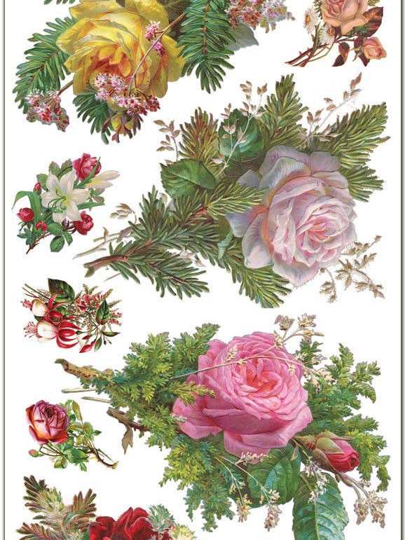 C145 Adesivi Rosa Invernale per la vendita all'ingrosso da parte di Violette Stickers