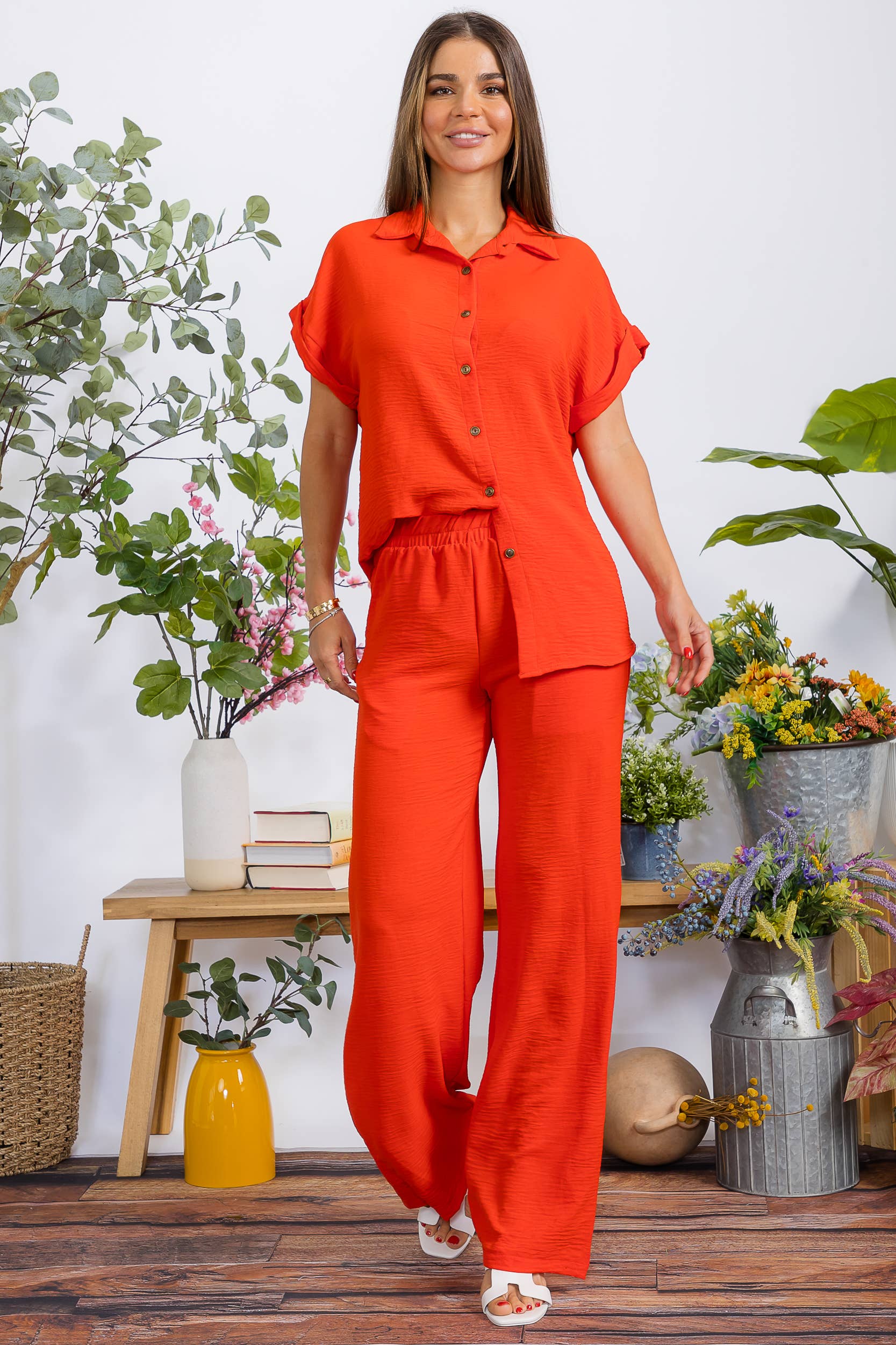 H&H Fashion Inc. – wholesale Top & pants set (NOT Loungewear) – Women's – HH776X-S1 PLUS SIZE Two Pieces Shirt and Pants Set11