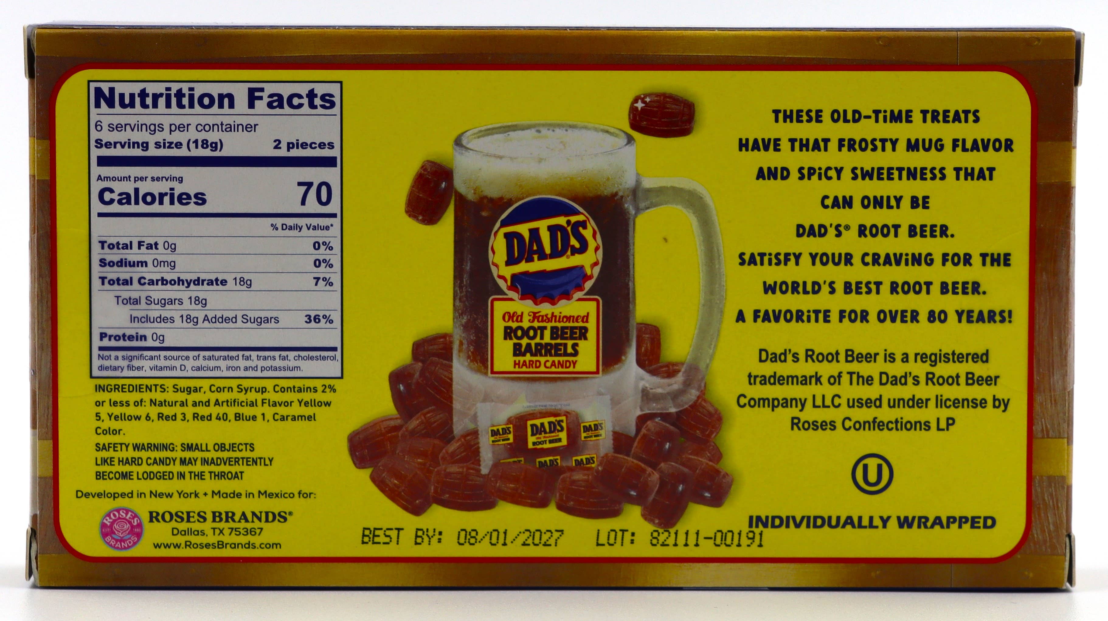 Grandpa Joe's Candy Shop – wholesale Boiled sweets – Dad's Root Beer Barrels Theater Box, 4oz, 12ct5