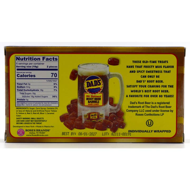 Grandpa Joe's Candy Shop - Wholesale Hard Candy - Dad's Root Beer Barrels Theater Box, 4oz, 12ct5