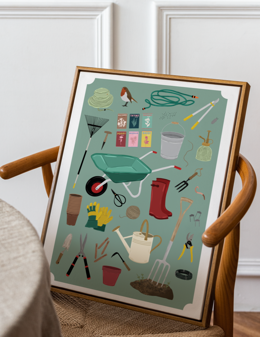 Bea Baranowska Illustration – wholesale Art print – The Potting Shed Print2