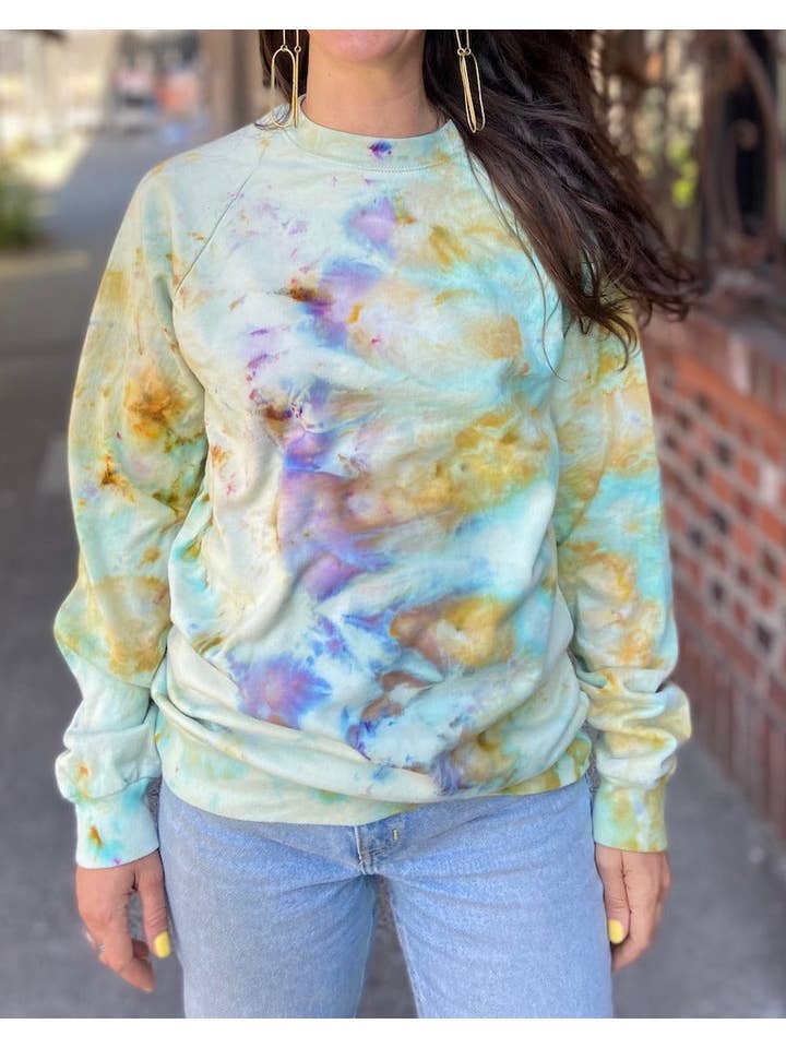 Mira Blackman - Wholesale Graphic Sweatshirt - Unisex - Hand Dyed Organic Cotton Fleece Sweatshirts in 8 Colors5