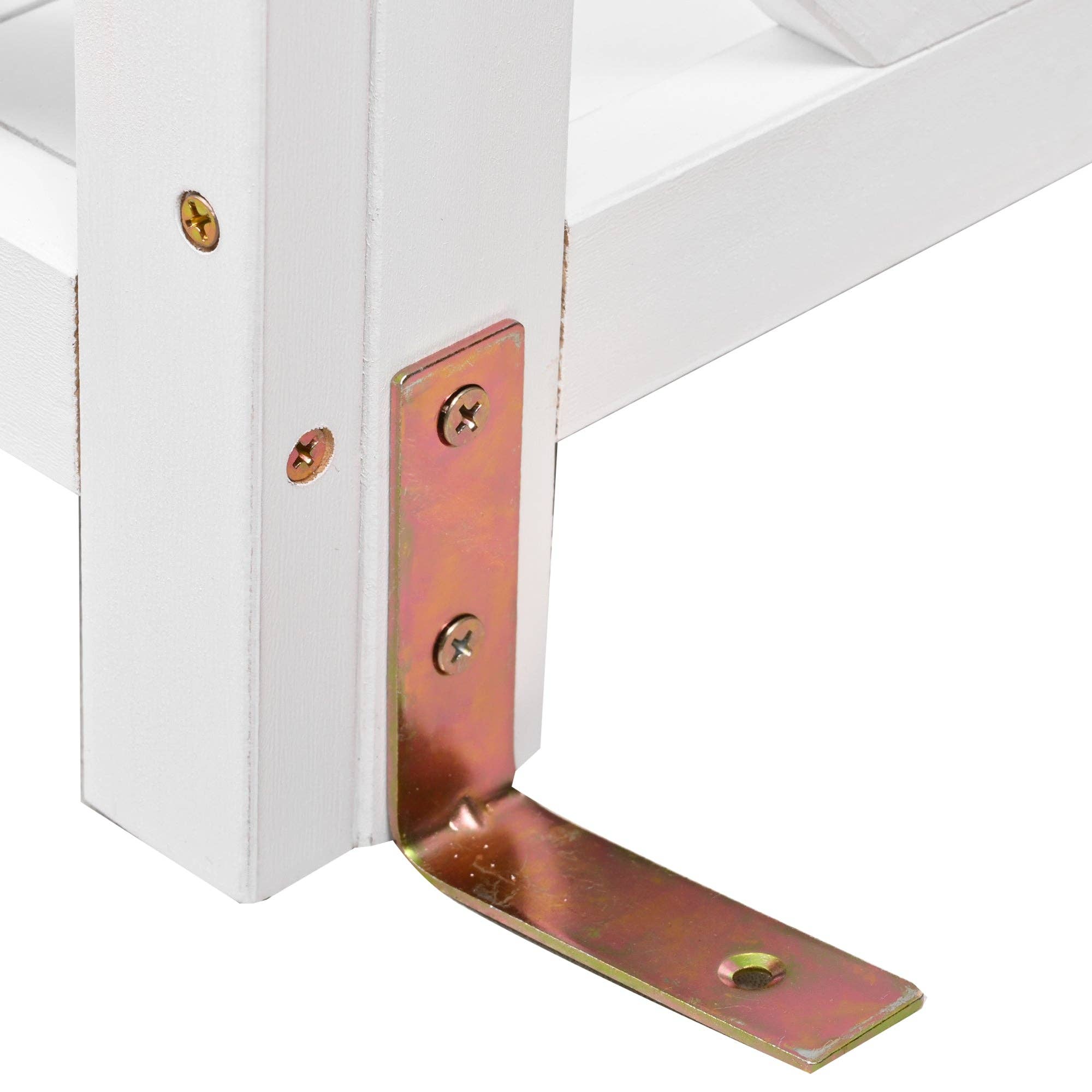 39F Inc. - Vente Bibelots/décorations d'extérieur - Banc de rempotage en bois de sapin blanc avec crédence, poste de travail de jardin18