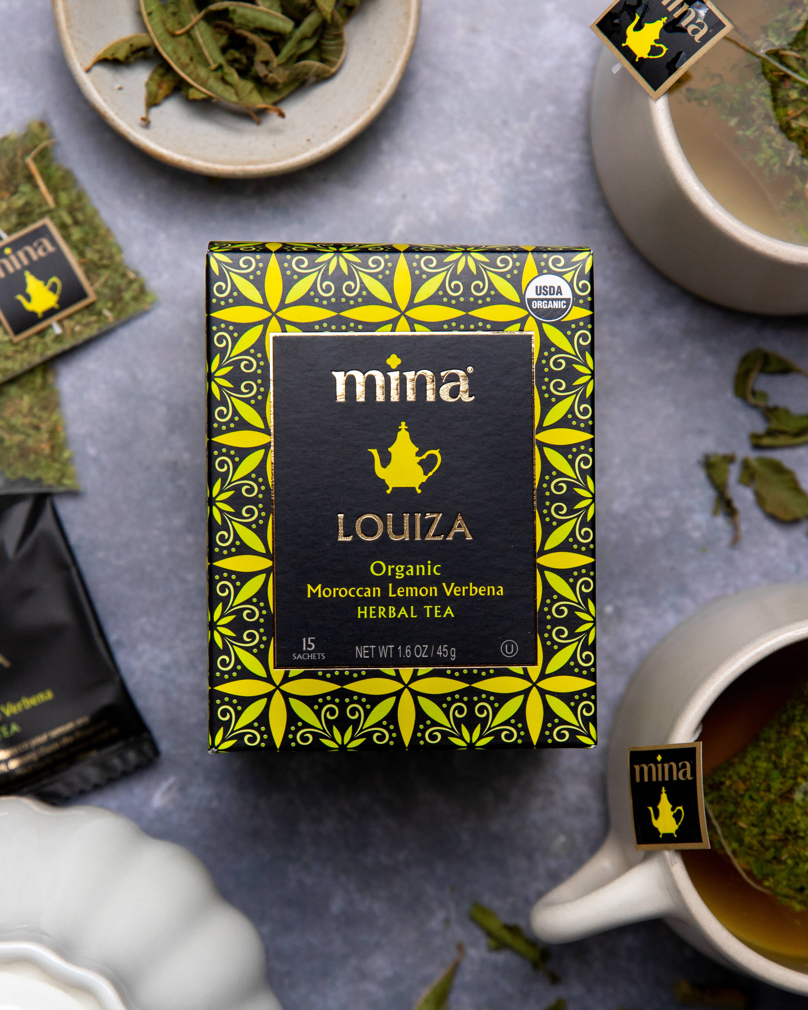 Mina - Vente Thés santé/détox - 15 ct Louiza Bio Marocain Citron Verveine Tisane6