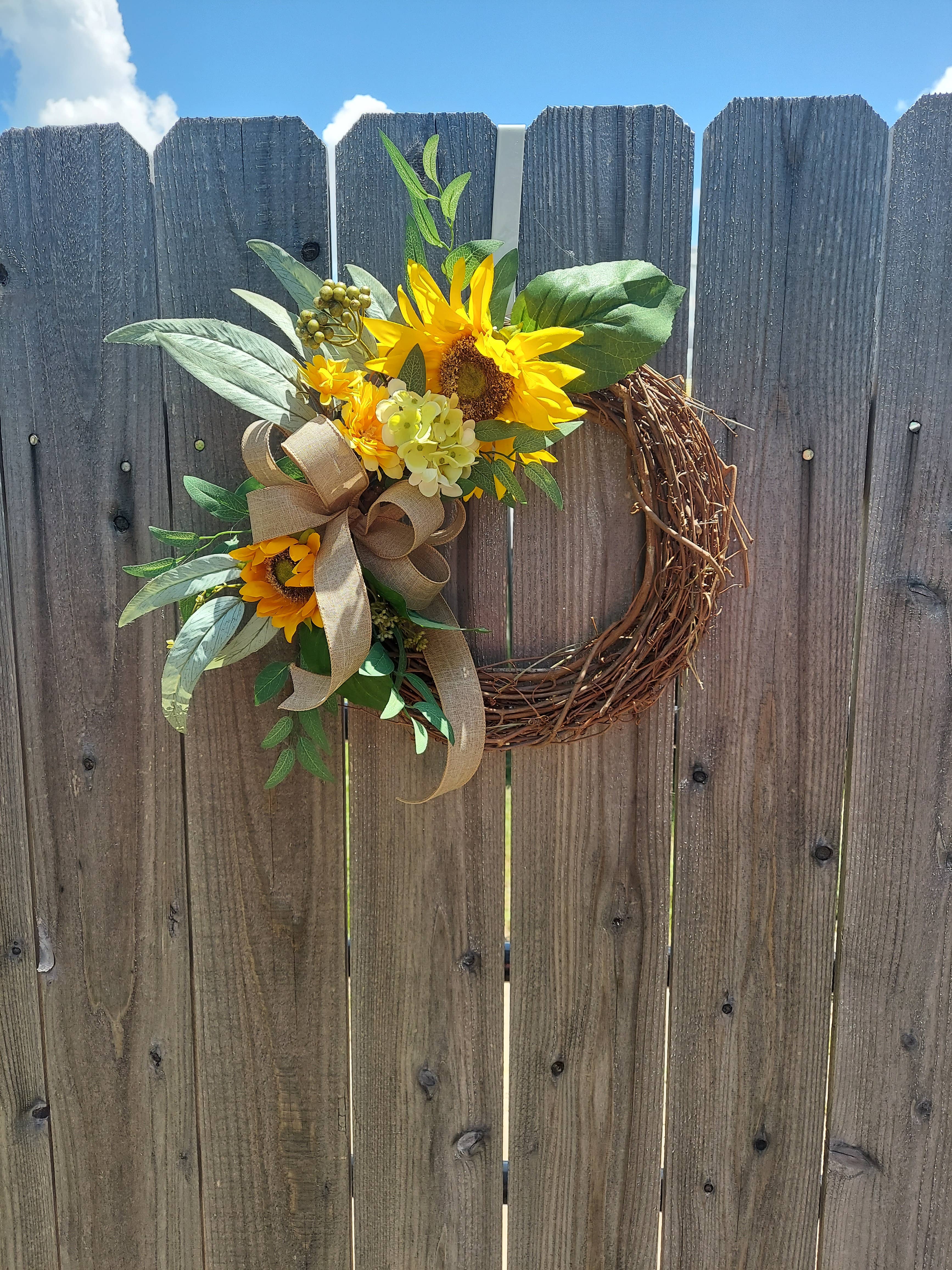 An Array of Wreaths, LLC - Wholesale Wreath - Small Sunflower Wreath2