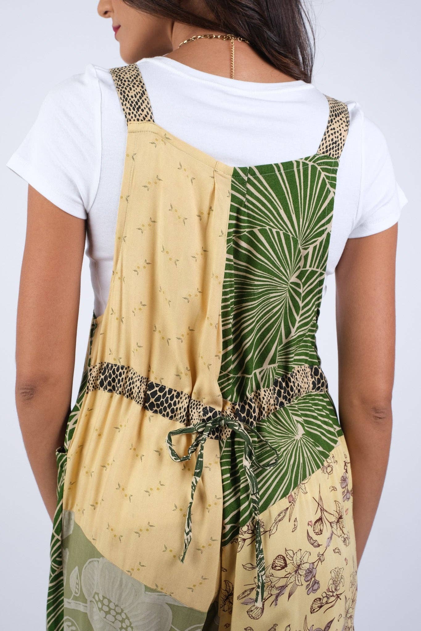 Sacred Threads – wholesale Overalls – Women's – Patchwork Hippie Jungle Dream Overall5