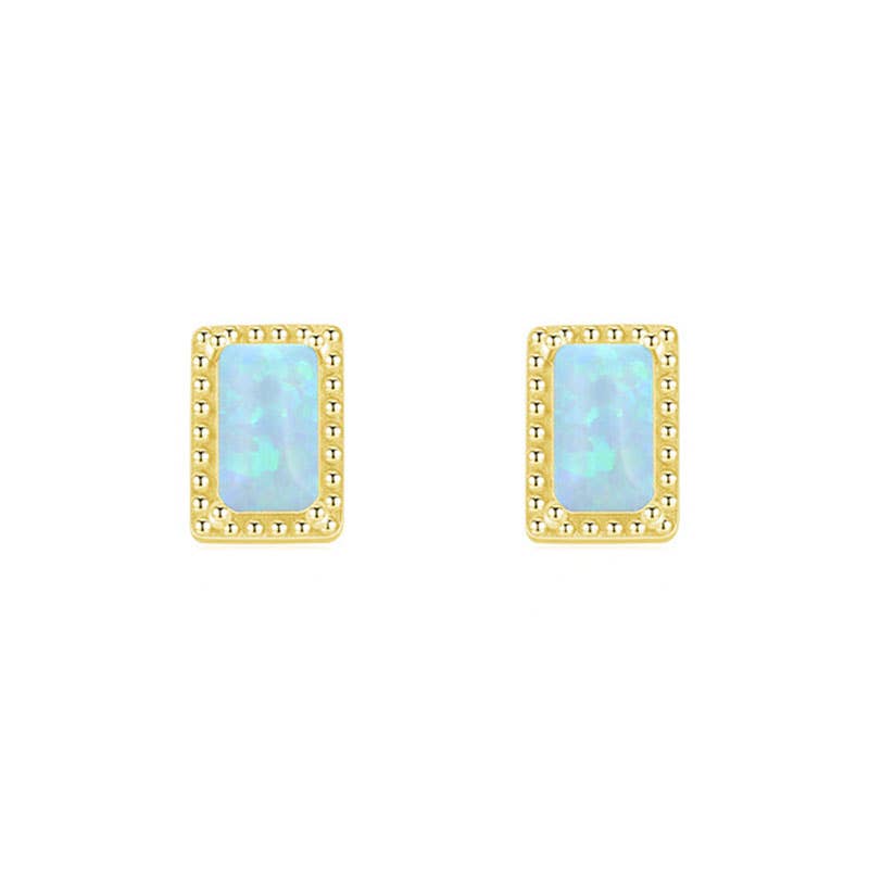 Gioiellin - S925 Silver Jewelry – wholesale Jewellery set – S925 Sterling Silver High-grade Opal Earrings and Ring Set3