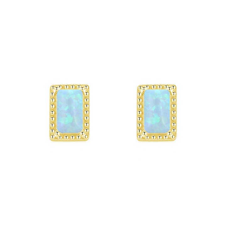 Gioiellin - S925 Silver Jewelry – wholesale Jewellery set – S925 Sterling Silver High-grade Opal Earrings and Ring Set3