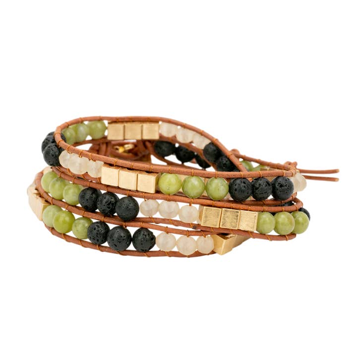 Jade Zengo Triple Wrap Bracelet for wholesale by BOPS WHOLESALE