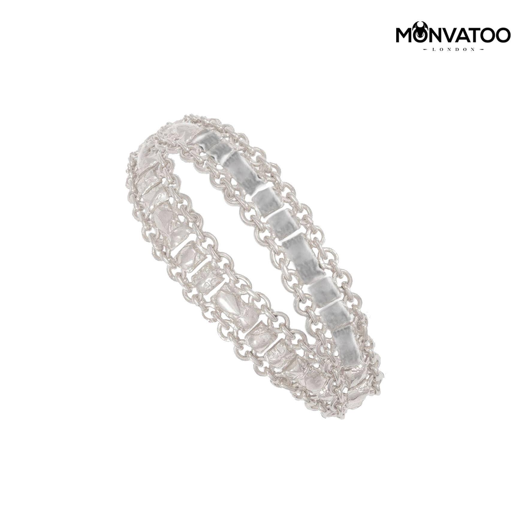 MONVATOO London - Wholesale Link & chain bracelet - Rhodium Electrum Bracelet