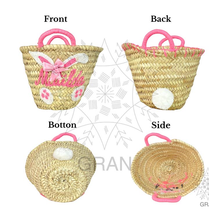 Gran Wholesale - Vendita all'ingrosso Cestino - Bambini e neonati - Cestino pasquale in paglia, cestino pasquale personalizzato.4