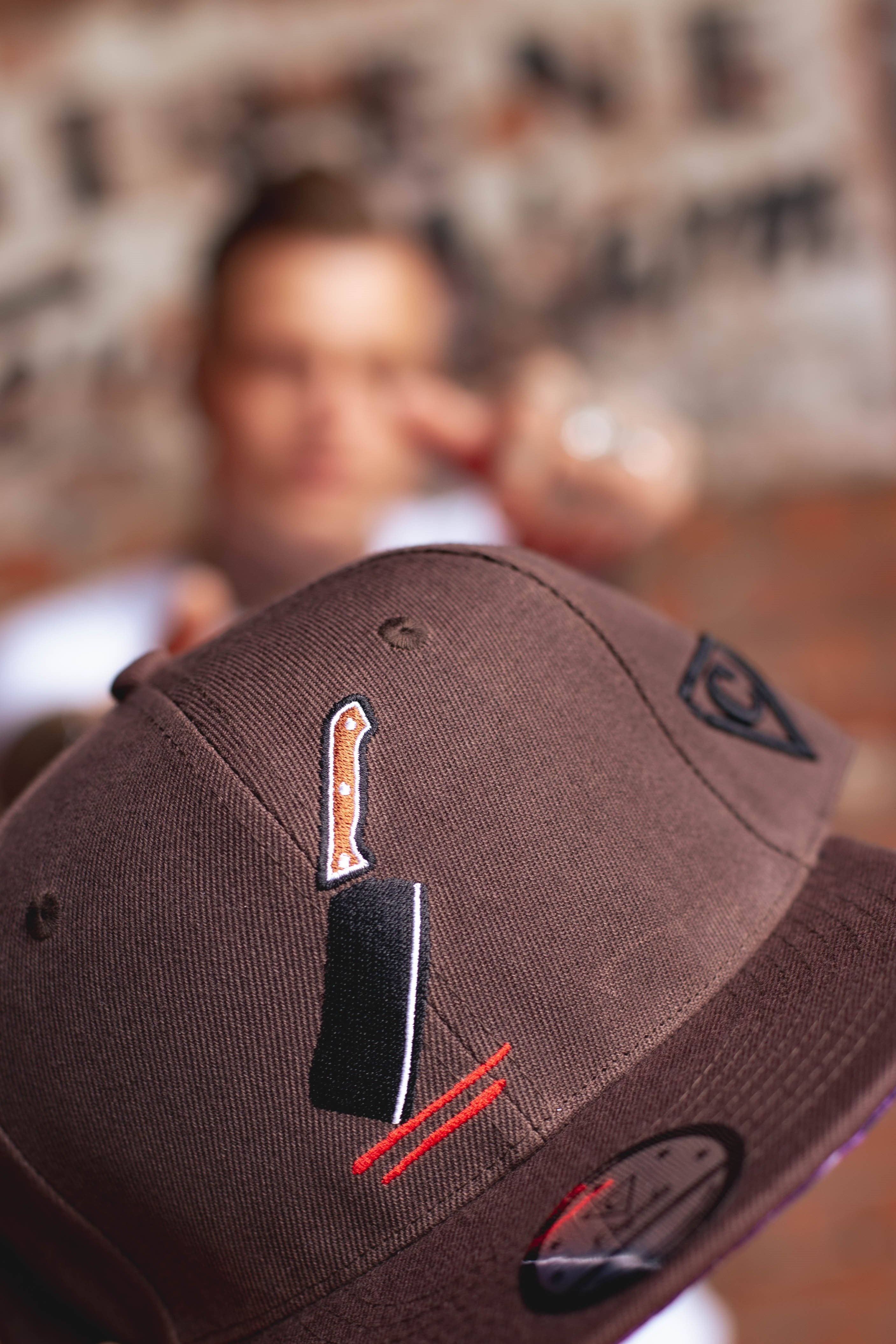Capiche - Wholesale Flat Brim Cap - Men's - The Butcher Snapback - Brown7